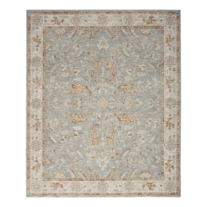Nourison Home Asher 9' x 13' Blue Ivory   Area Rug