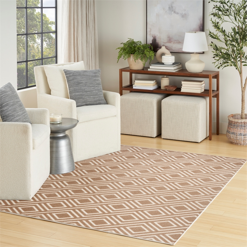 Nourison Home Casual 4' x 6' Brown   Area Rug