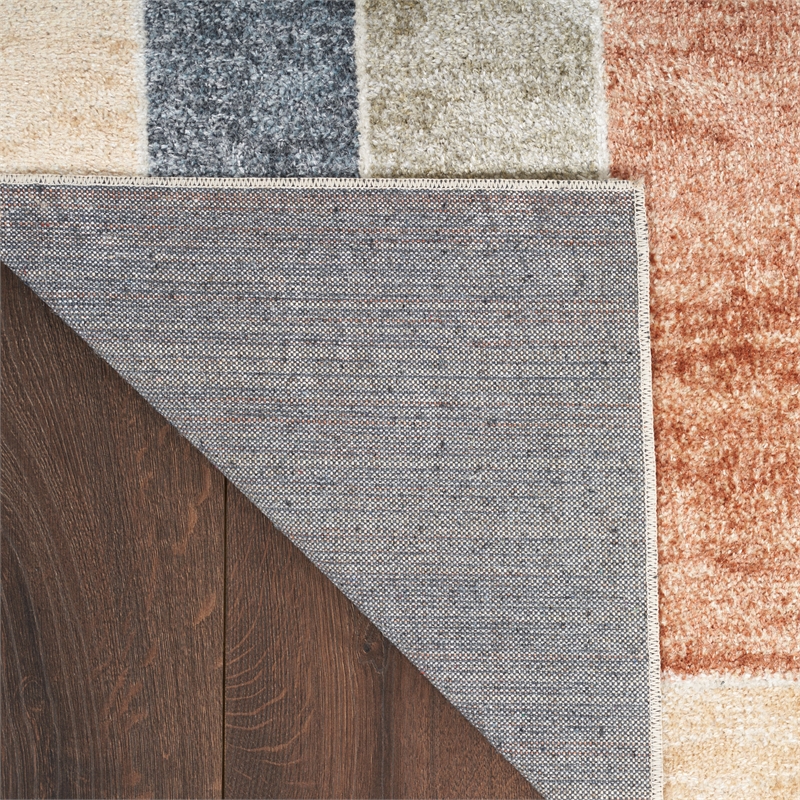 Nourison Astra Machine Washable 10' x 14' Multi-Color Fabric Area Rug