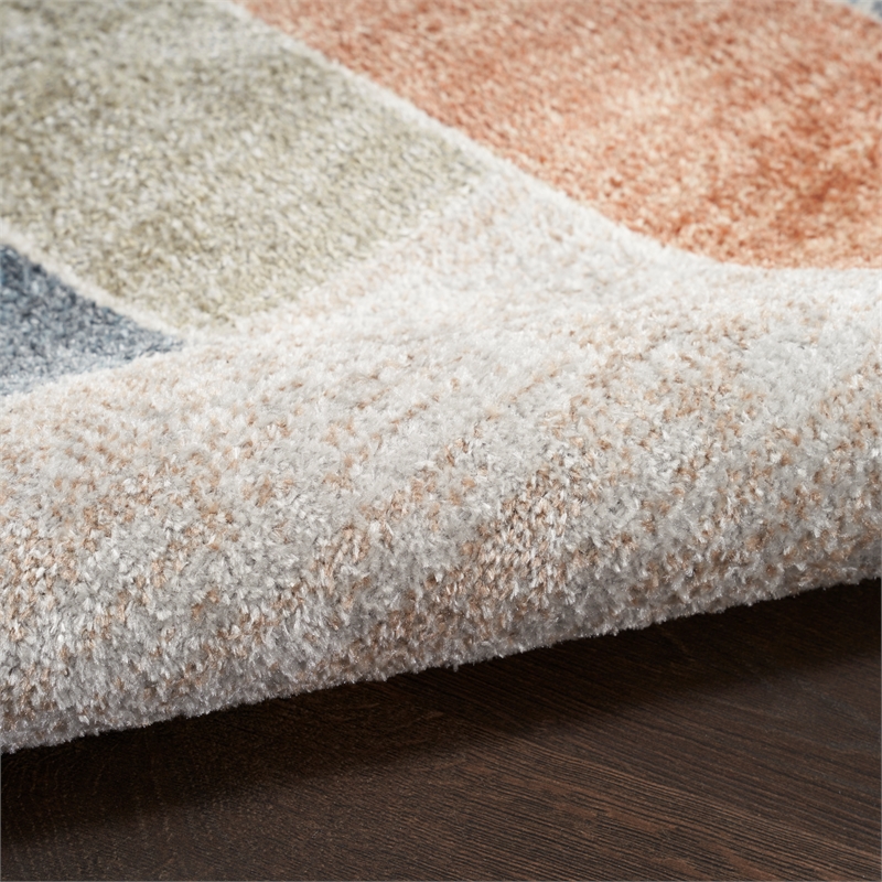 Nourison Astra Machine Washable 10' x 14' Multi-Color Fabric Area Rug