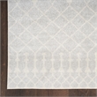 Nourison Astra Machine Washable 10' x 14' Gray Fabric Area Rug