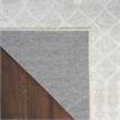 Nourison Astra Machine Washable 10' x 14' Gray Fabric Area Rug