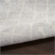 Nourison Astra Machine Washable 10' x 14' Gray Fabric Area Rug