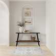 Nourison Astra Machine Washable 3' x 5' Ivory  Fabric Area Rug