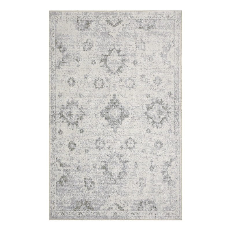 Nourison Astra Machine Washable 3' x 5' Ivory  Fabric Area Rug