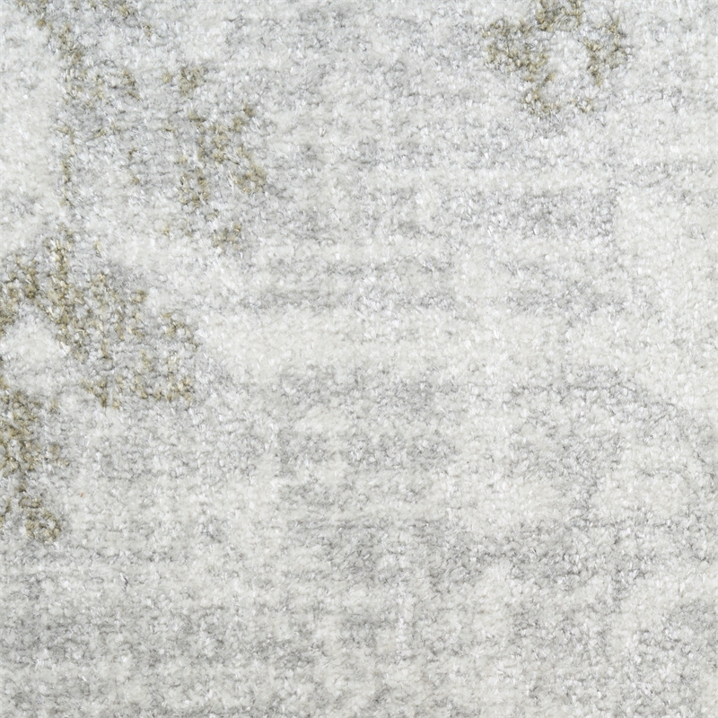 Nourison Astra Machine Washable 4' x 6' Ivory  Fabric Area Rug