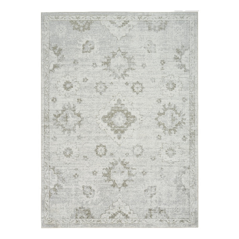 Nourison Astra Machine Washable 4' x 6' Ivory  Fabric Area Rug