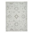 Nourison Astra Machine Washable 4' x 6' Ivory  Fabric Area Rug