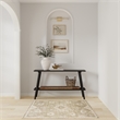 Nourison Astra Machine Washable 3' x 5' Ivory Gold Fabric Area Rug