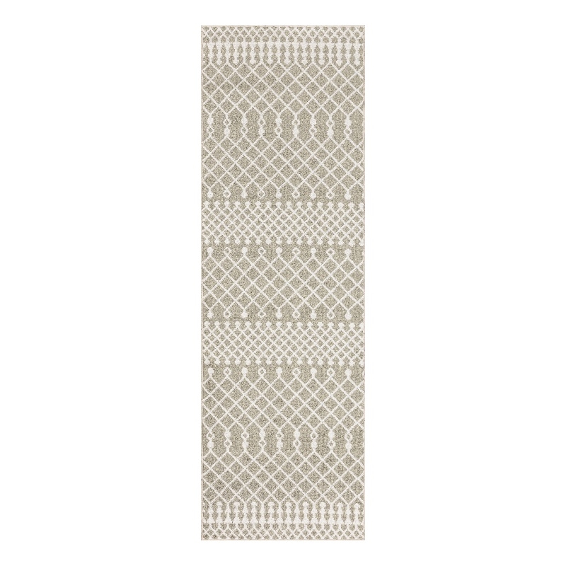 Nourison Astra Machine Washable 8' Runner Sage Fabric Area Rug