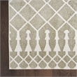 Nourison Astra Machine Washable 4' x 6' Sage Fabric Area Rug