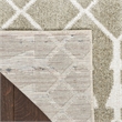 Nourison Astra Machine Washable 4' x 6' Sage Fabric Area Rug