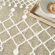 Nourison Astra Machine Washable 4' x 6' Sage Fabric Area Rug