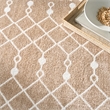 Nourison Astra Machine Washable 4' x 6' Taupe Fabric Area Rug