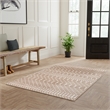 Nourison Astra Machine Washable 5' x 7' Taupe Fabric Area Rug