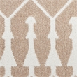 Nourison Astra Machine Washable 6' Runner Taupe Fabric Area Rug