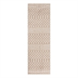 Nourison Astra Machine Washable 6' Runner Taupe Fabric Area Rug