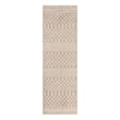 Nourison Astra Machine Washable 8' Runner Taupe Fabric Area Rug