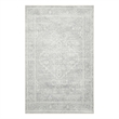 Nourison Astra Machine Washable 3' x 5' Light Gray Fabric Area Rug