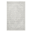 Nourison Astra Machine Washable 3' x 5' Gray Fabric Area Rug