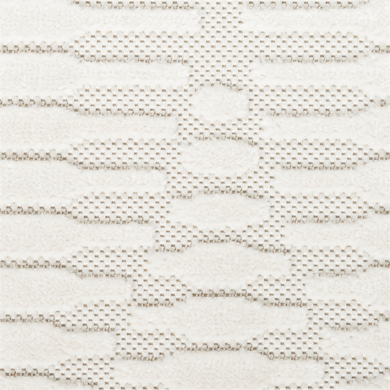 Nourison Casual 6' Runner Ivory Fabric Area Rug