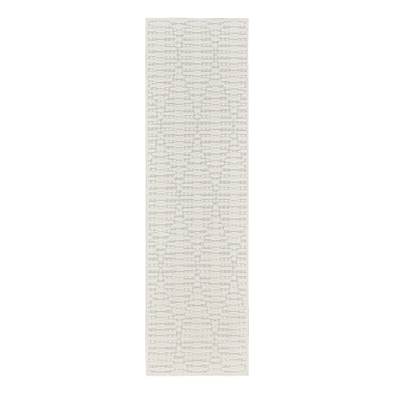 Nourison Casual 6' Runner Ivory Fabric Area Rug
