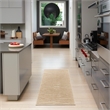 Nourison Casual 6' Runner Taupe Fabric Area Rug