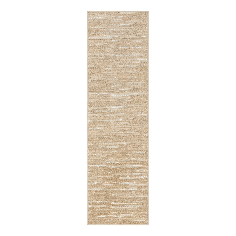 Nourison Casual 6' Runner Taupe Fabric Area Rug