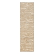 Nourison Casual 6' Runner Taupe Fabric Area Rug