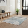 Nourison Astra Machine Washable 5' x 7' Blue Fabric Area Rug
