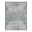 Nourison Astra Machine Washable 5' x 7' Blue Fabric Area Rug