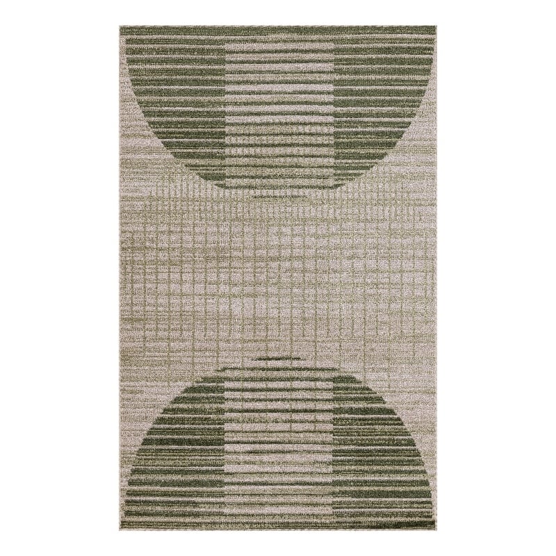 Nourison Astra Machine Washable 3' x 5' Ivory Olive Fabric Area Rug