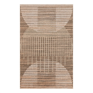 Nourison Astra Machine Washable 3' x 5' Latte Fabric Area Rug