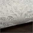 Nourison Ambiance 5' x 7' Gray Silver Fabric Area Rug