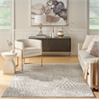 Nourison Ambiance 5' x 7' Gray Silver Fabric Area Rug