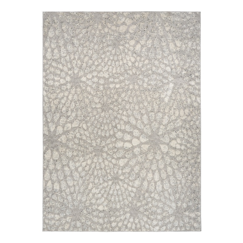 Nourison Ambiance 5' x 7' Gray Silver Fabric Area Rug