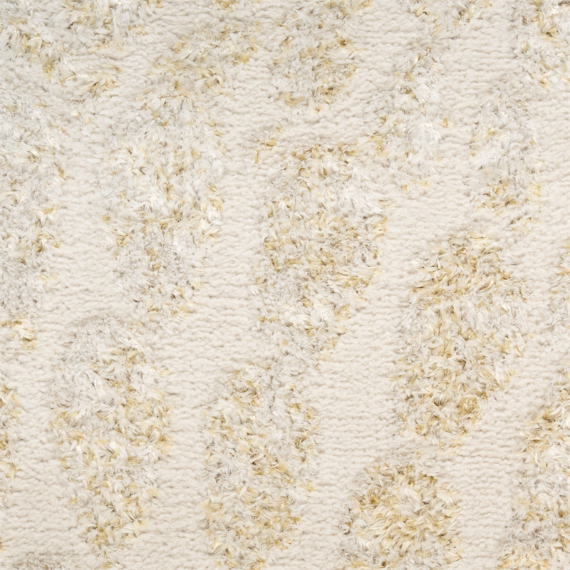 Nourison Ambiance 4' x 6' Ivory Gold Fabric Area Rug