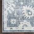 Nourison Astra Machine Washable 4' x 6' Denim Fabric Area Rug