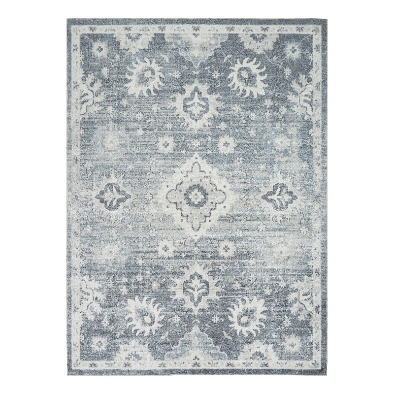 Nourison Astra Machine Washable 4' x 6' Denim Fabric Area Rug