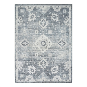 Nourison Astra Machine Washable 4' x 6' Denim Fabric Area Rug