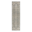 Nourison Concerto 6' Runner Blue Fabric Area Rug