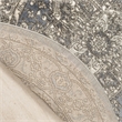 Nourison Concerto 8' x Round Blue Fabric Area Rug