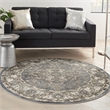 Nourison Concerto 8' x Round Blue Fabric Area Rug