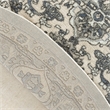 Nourison Concerto 4' x Round Ivory Blue  Fabric Area Rug