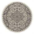 Nourison Concerto 4' x Round Ivory Blue  Fabric Area Rug