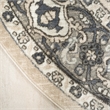 Nourison Concerto 8' x Round Ivory Blue  Fabric Area Rug