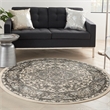 Nourison Concerto 8' x Round Ivory Blue  Fabric Area Rug