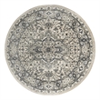 Nourison Concerto 8' x Round Ivory Blue  Fabric Area Rug