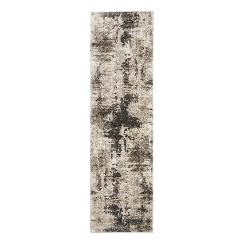 Nourison American Manor 2'2&quot x 7'6&quot Ivory Mocha Modern Indoor Rug