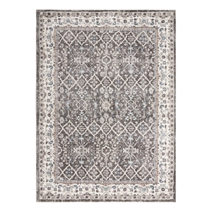 Nourison American Manor 5'3&quot x 7'3&quot Gray Ivory Vintage Indoor Rug